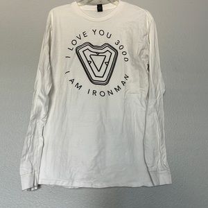 Ironman I Love You 3000 Long Sleeve Shirt Size Medium